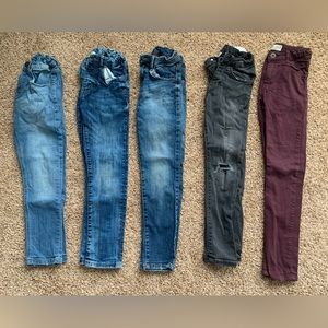 5 pair of Boys Size 8 Zara Jeans